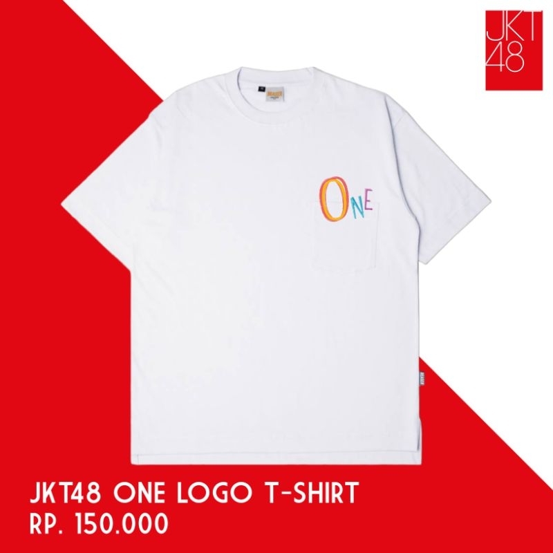 Kaos JKT48 Logo One T-Shirt Merch - Free Stiker