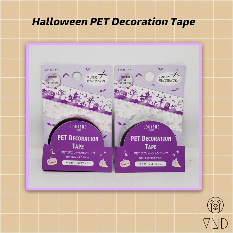 

Halloween PET Decoration Tape/ Selotip Karakter/ Hiasan Jurnal/ Diary