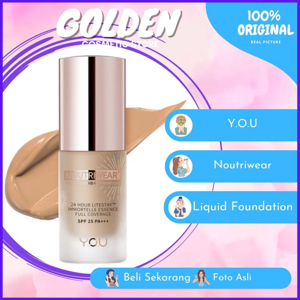 YOU NoutriWear+ Velvet Liquid Foundation / Foundation NutriWear You