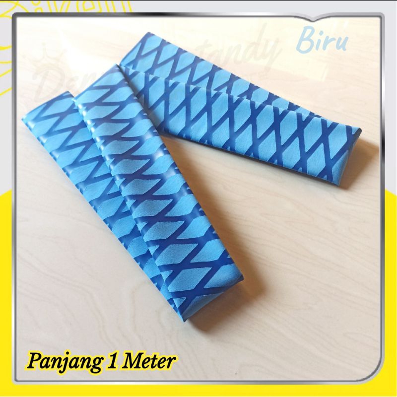 RB Grip Bakar joran Pancing / karet joran Motif Silang X Tube Panjang 1 Meter Diameter 15 - 40mm