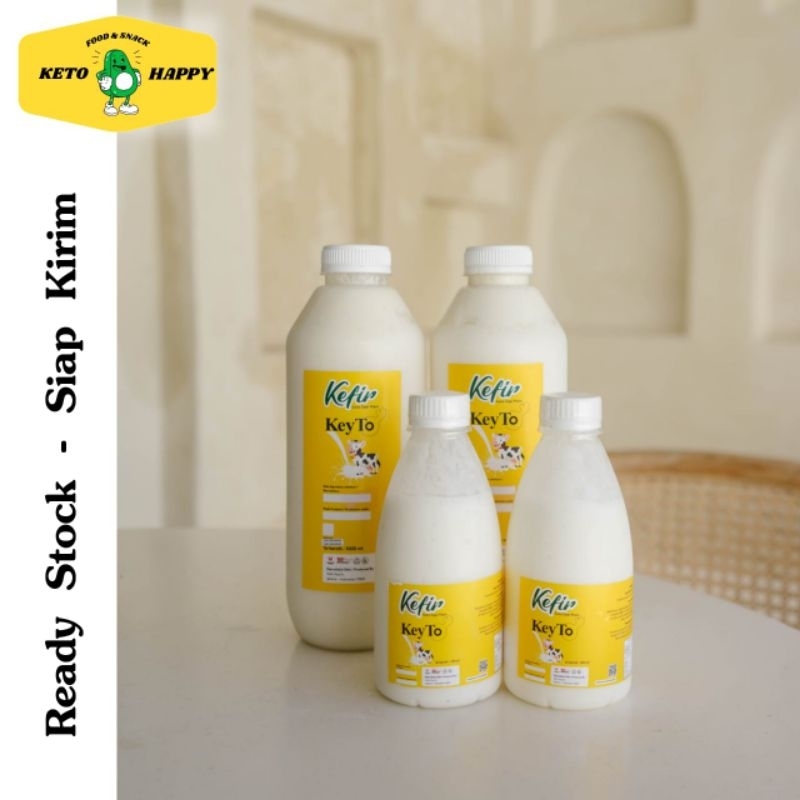 

Susu Kefir Sapi Original Keto Diet Sehat Diabetic Friendly Plain 1L