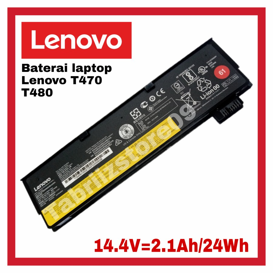 Baterai Laptop Lenovo T470 T480 (61)