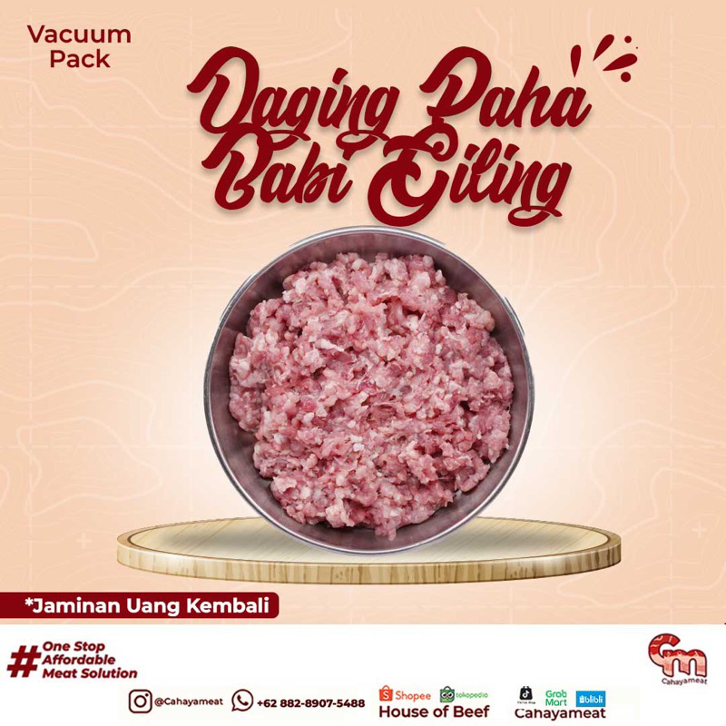 Daging Paha Babi Giling 500gr