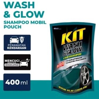 KIT WASH & GLOW 400ml/Kit Wash and Glow Car Shampo/Sampo Mobil 400ml