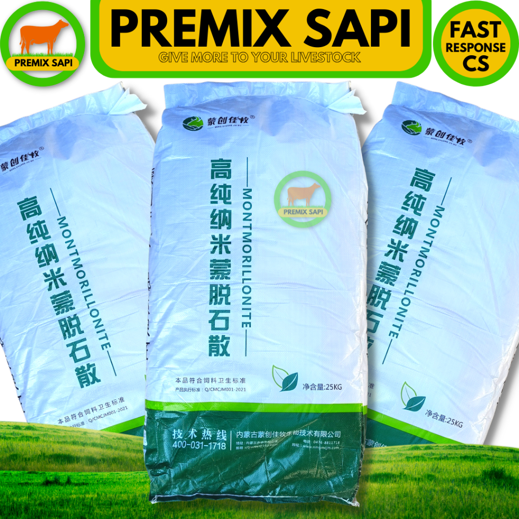 TOXIN BINDER PAKAN MONTMORILLONITE 1 KG - Feed Additive Pengikat Toxin Mycotoxin Jamur Pada Pakan