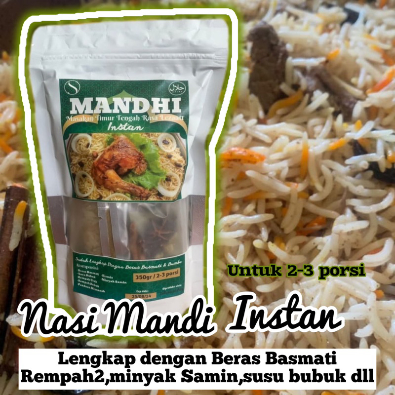 

Nasi MANDI INSTAN LENGKAP DENGAN BERAS BASMATI DAN REMPAH untuk 2-3 porsi