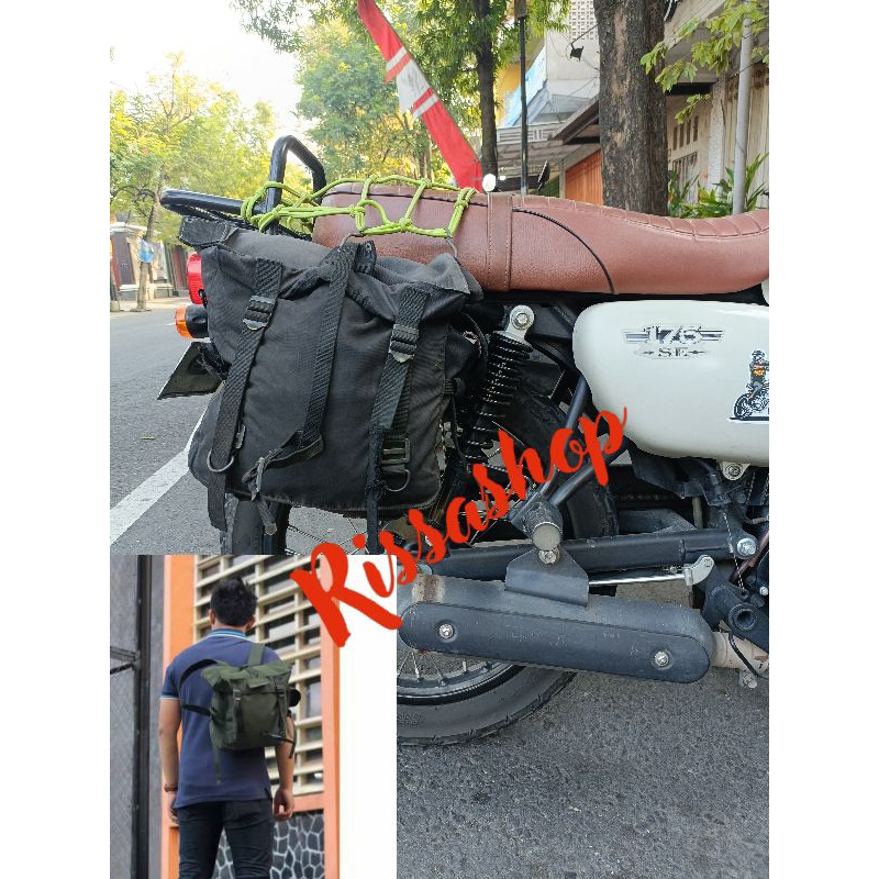 Sidebag Tas Motor Kawasaki W175