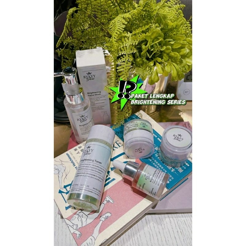 RYKEY GLOW PAKET LENGKAP BRIGHTENING+SERUM BRIGHTENING 20ML|| ANTI-AGING||DARK SPOT TREATMENT //RYKE