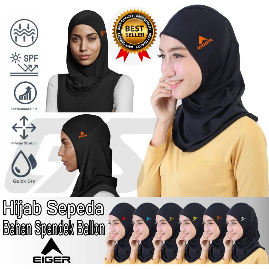 Hijab Sport Olahraga Gym Lari Renang Kerudung Instant