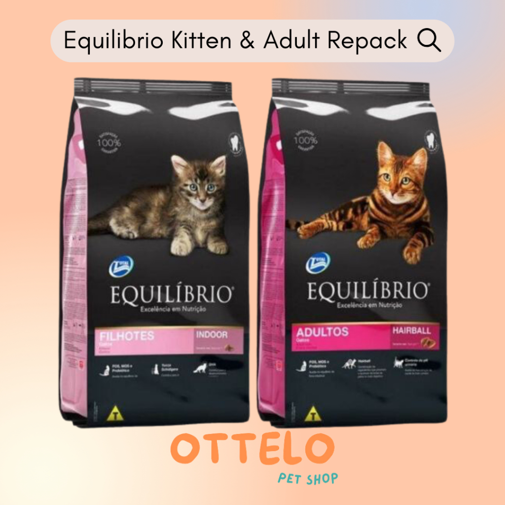 Makanan Kucing Equilibrio Kitten Equilibrio Adult Repack / Equil Adult / Equil Kitten