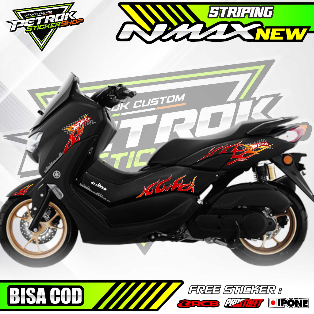 STRIPING VARIASI YAMAHA N MAX NEW HOTWHEELS STYLE / STICKER LIST MOTOR N MAX BARU