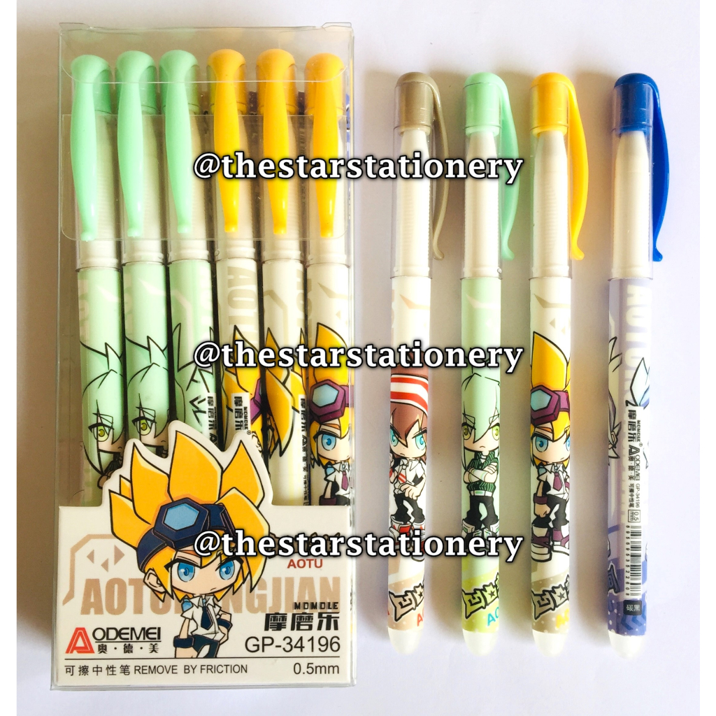 

(1 Biji) GROSIR Erasable Gel Pen Aodemei GP-34196 Aotu 0.5 mm Gel Pen / Erasable Aodemei