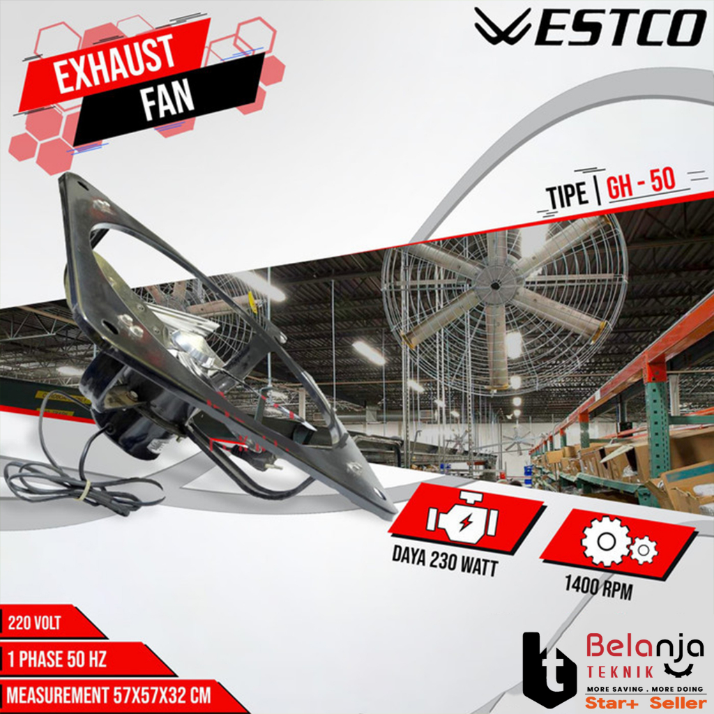 Westco Exhaust Fan GH 50 Kipas Dinding 20 Inch 230 Watt GH50