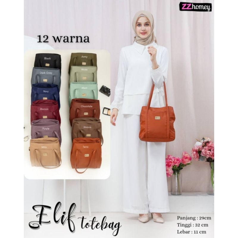 RESTOK ELIF TOTEBAG WANITA ANTI AIR TAS JINJING BY ZZ HOMEY