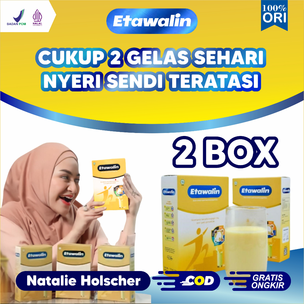 

ETAWALIN 2 Box Original Susu Kambing Etawa Susu Kambing Etawa Tingkatkan Kepadatan & Kesehatan Tulang Sendi Susu Anti Asam Urat Rematik Reumatik Nyeri Sendi 200gr