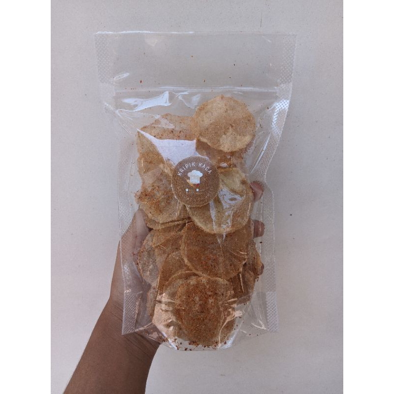 

TERMURAH!!! KRIPIK KACA PEDAS DAUN JERUK 100gr