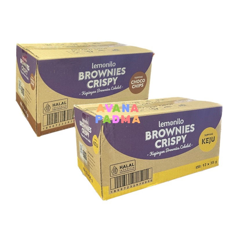 

Lemonilo Brownies Crispy Box (12 pcs) (2 Varian Rasa)