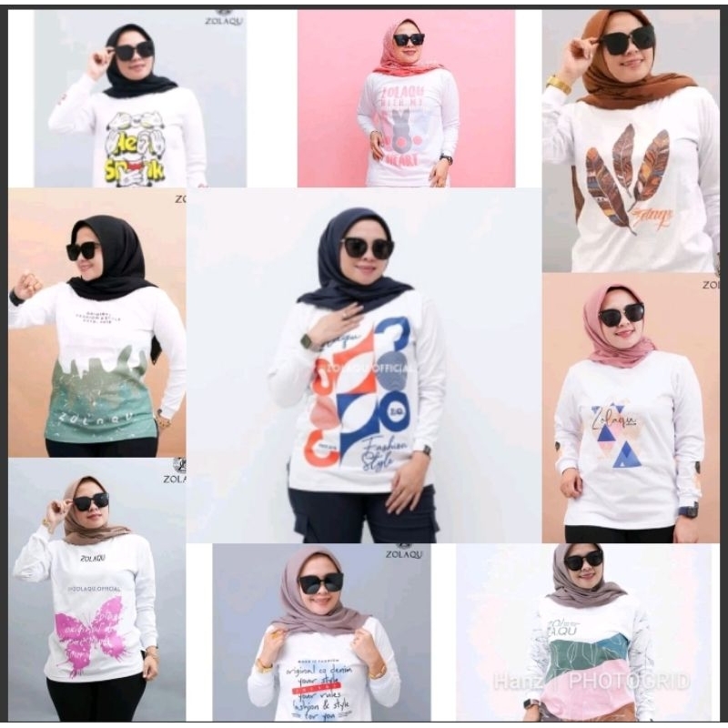 Kaos ZOLAQU Original Terbaru - White SERIES III-