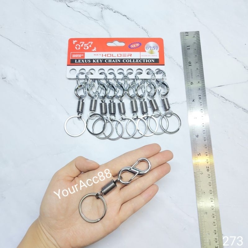 GANTUNGAN KUNCI RING BESI PER STAINLESS (10pcs) GANTUNGAN KUNCI LUCU GANTUNGAN KUNCI UNIK GANCI KOLE