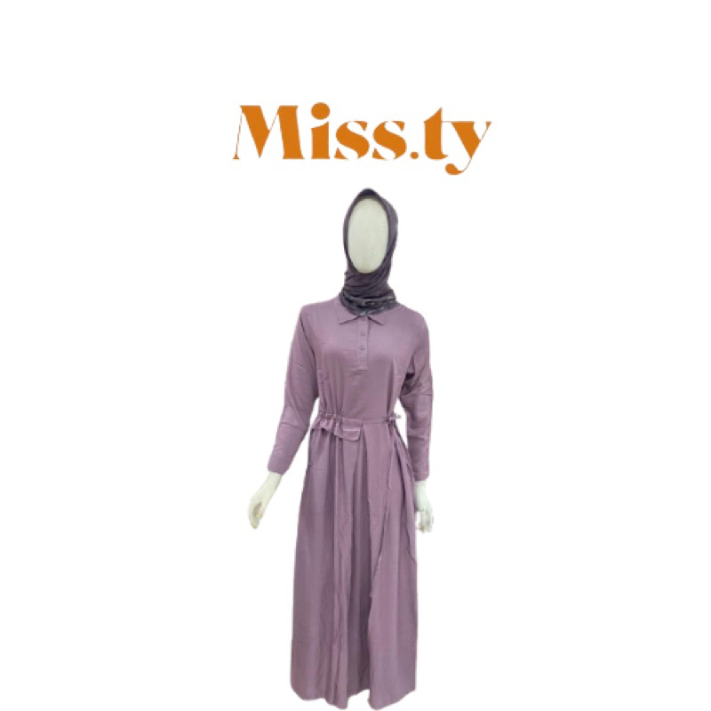 Gamis polos renda MISSTY