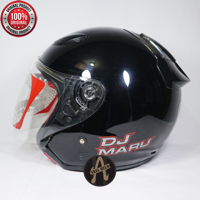 HELM KYT DJ MARU BLACK METALIK ORI KYT