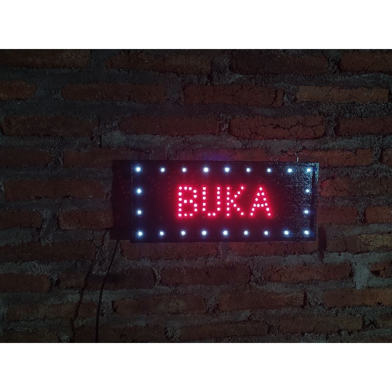 LAMPU TULISAN BUKA led sign