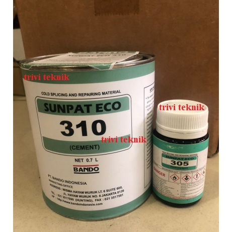 lem karet rubber,sunpat eco 310 bando hardener 305