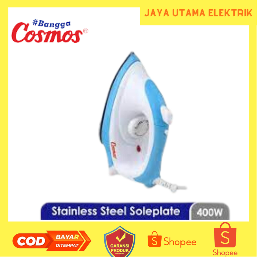 Cosmos Setrika Stainless Soleplate with Jetspray CIS-438/ setrika/setrika cosmos
