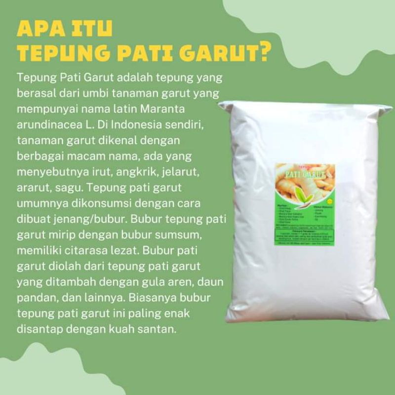 

tepung pati garut obat mag adem diperut obat asam lambung herbal alami