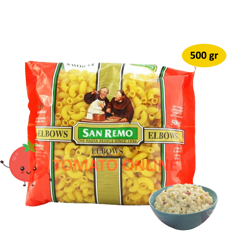 

San Remo / Elbow Pasta Vegan Halal / 500gr 500 g gr gram