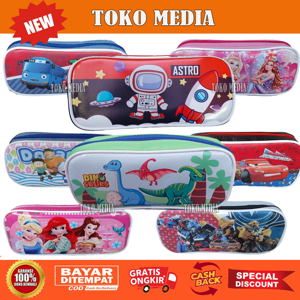 

Murah Toko Media Kotak Tempat Pensil Anak Bahan Super Tebal Banyak Gambar Asli Lucu Gemoy
