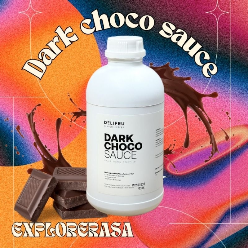 

Delifru sauce dark choco isi 1 liter