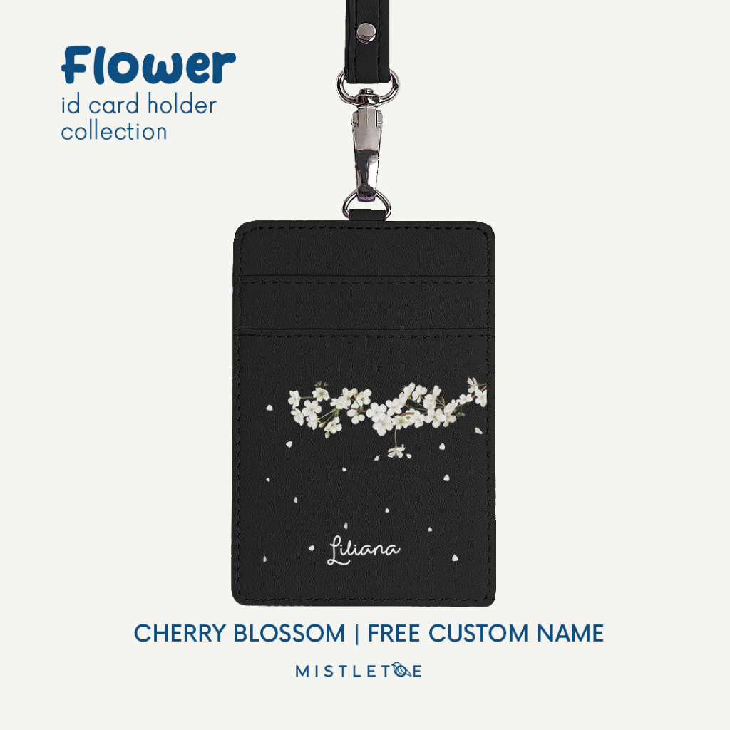 

Flower Custom ID Card Holder - Lanyard - Name Tag