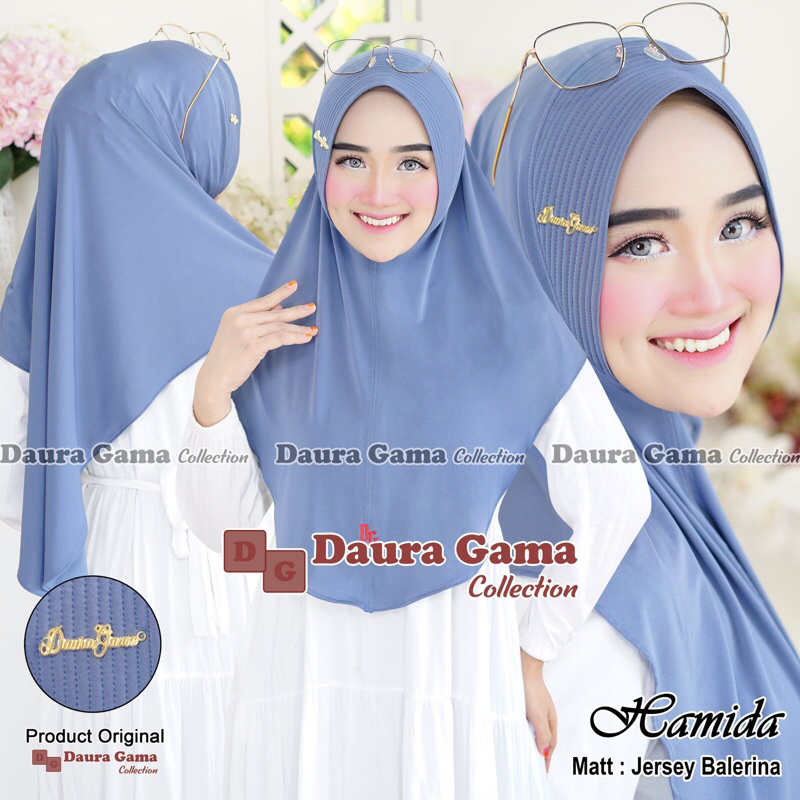 Ayraa Hijab❣️ Jilbab Instan Hamida Jersey Balerina Original Daura Gama Collection