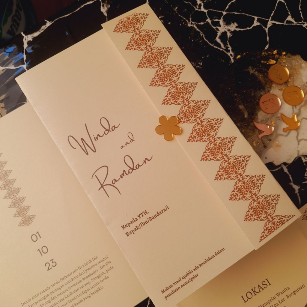 Undangan Softcover Lipat 3 New With Seal