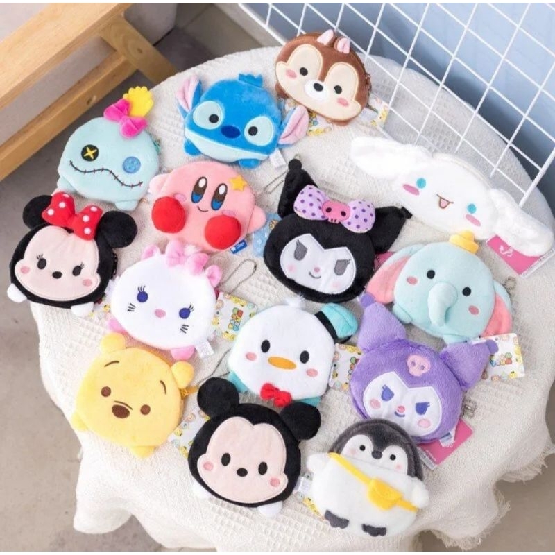 Lovely- Dompet coin fluffy sanrio disney / dompet koin sanrio disney