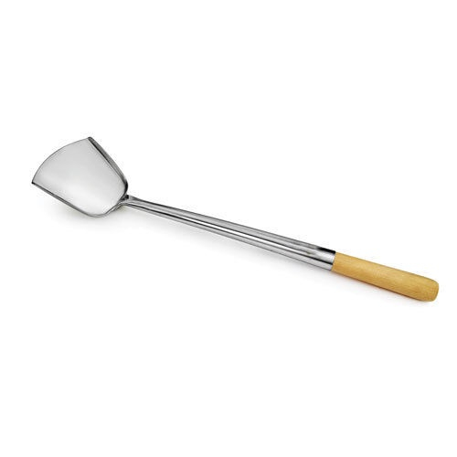 Spatula Stainless Tebal / Spatula Stainless Gagang Kayu / Sutil Stainless / Sutil Masak / Sutil Mura