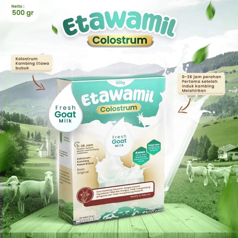 

ETAWAMILK COLOSTRUM susu kambing etawa kolostrum premium halal BPOM 500gr
