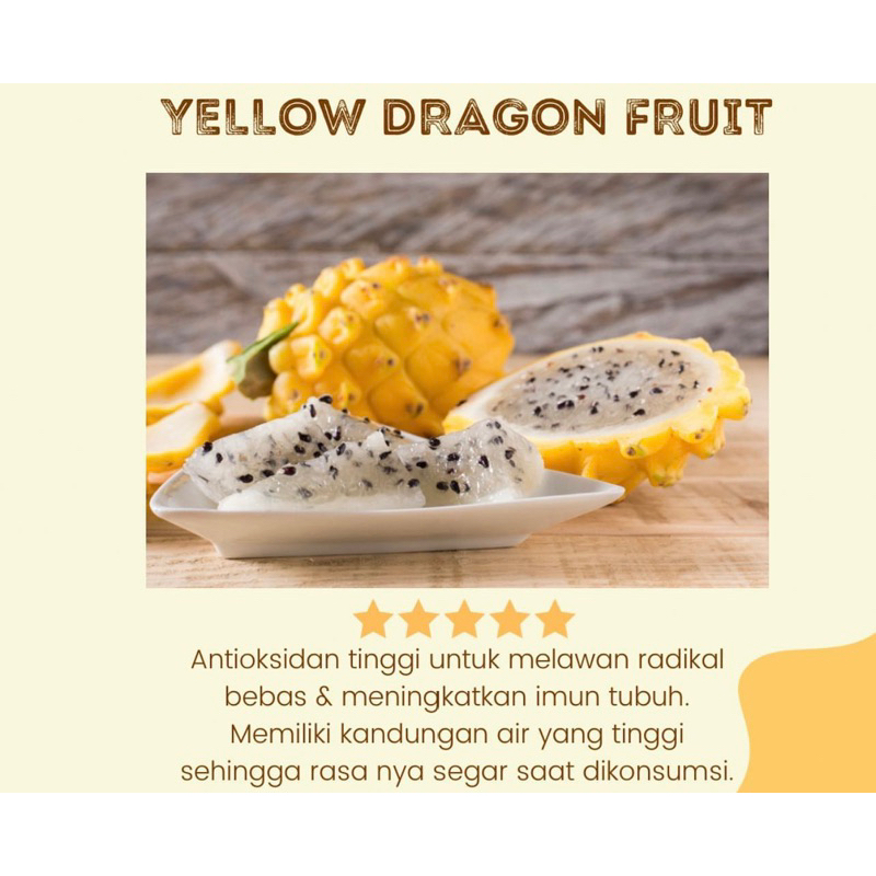 

BUAH NAGA KUNING | YELLOW DRAGON FRUIT EQUADOR