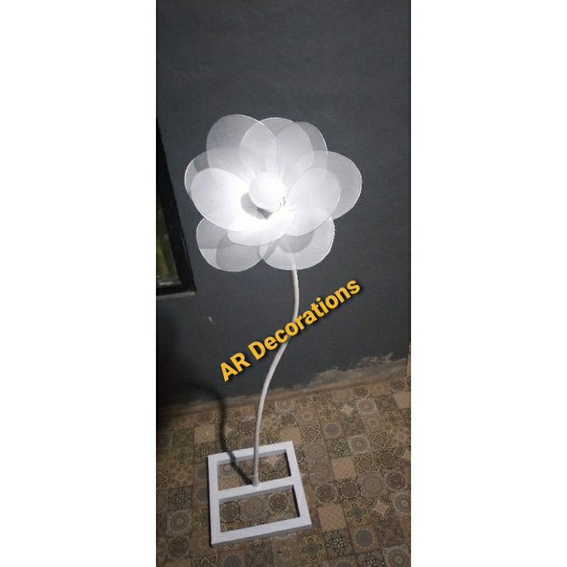 standing lampu bunga dekorasi pipa elastis