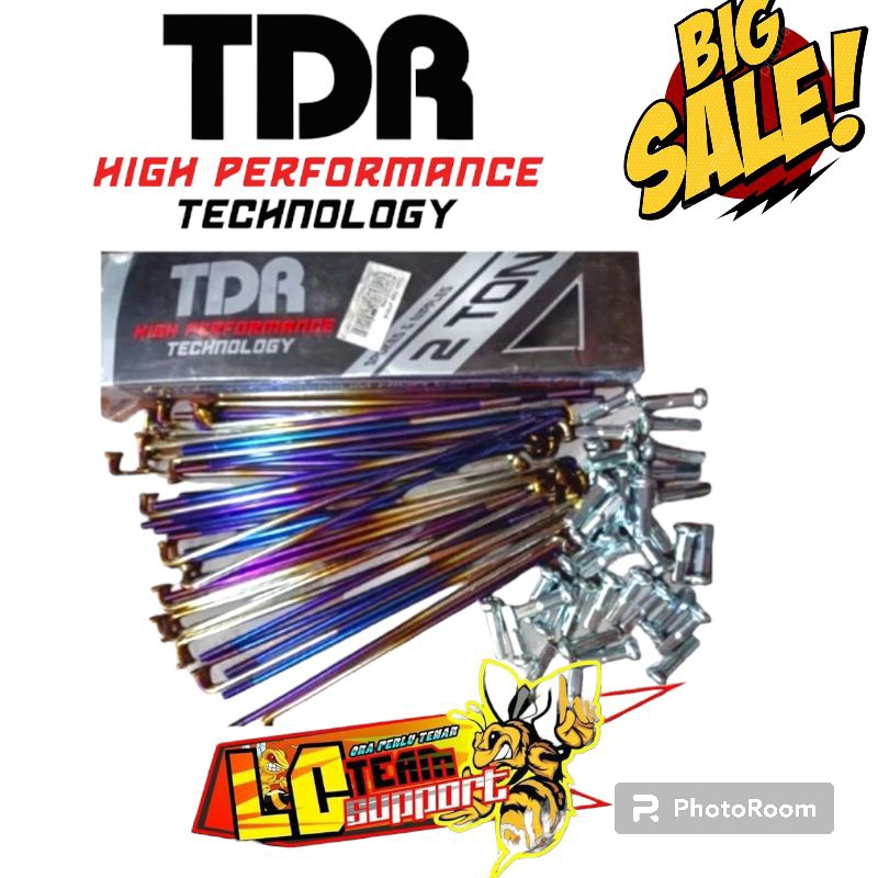 Ruji Jari jari TDR Two tone blue dan rainbow pelangi original 36 pcs