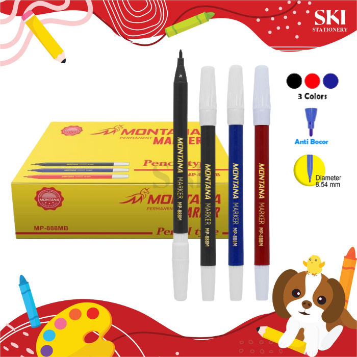 

(1 PCS) Spidol Marker Kecil Montana / Spidol Kecil Murah