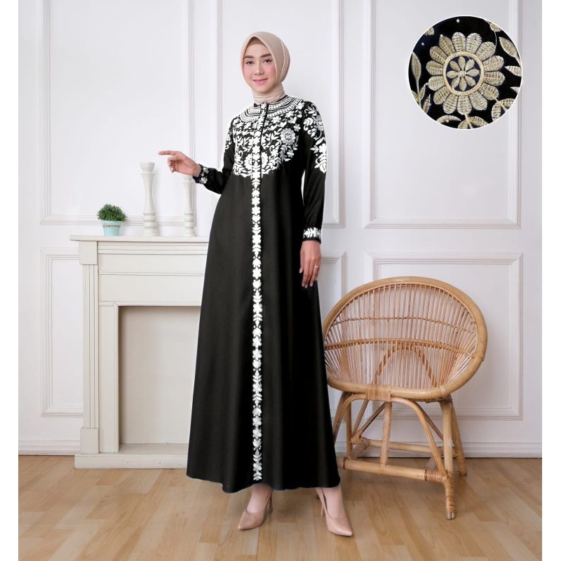 Gamis madina tugba gamis pesta bordir