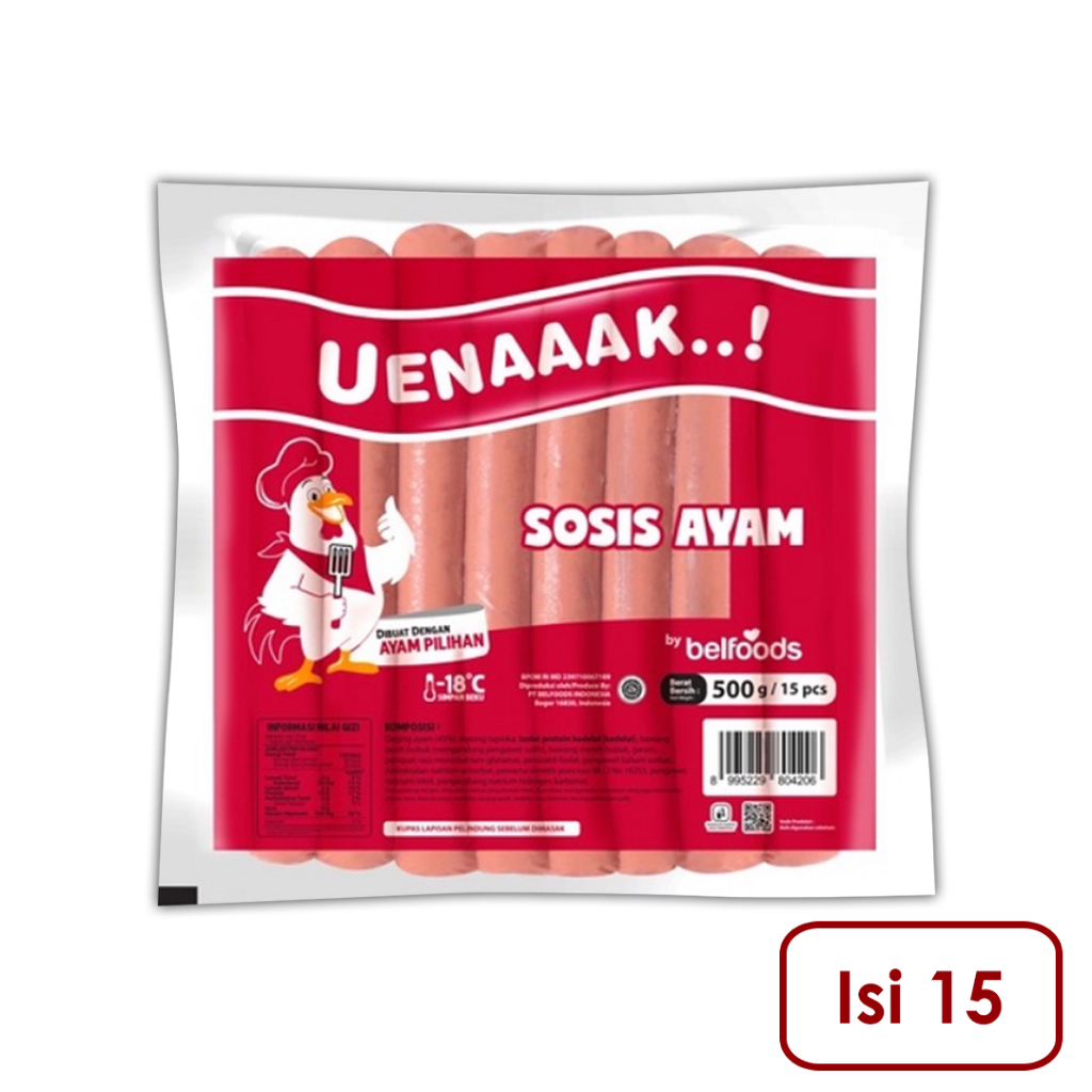 

BELFOODS Uenak Sosis Ayam (Tahan suhu ruangan 3hari)