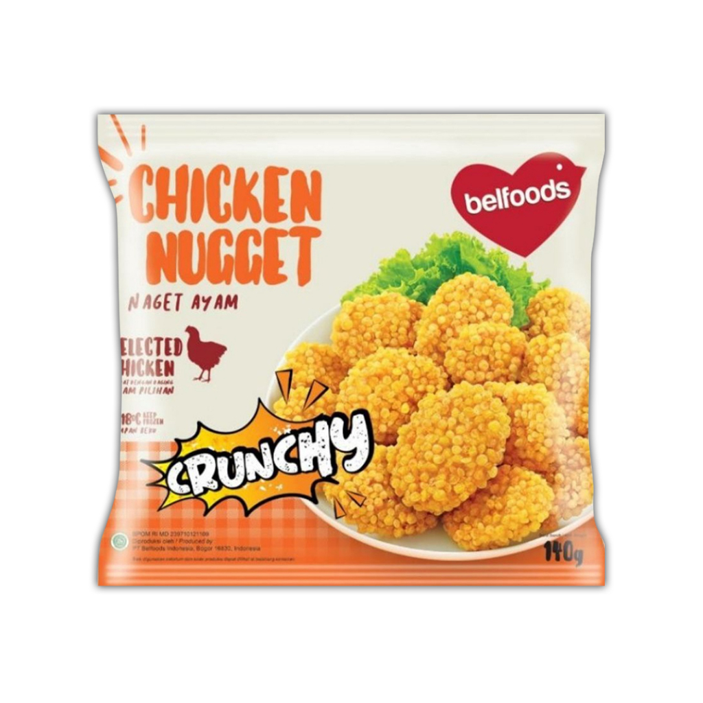 

BELFOODS Chicken Nugget Crunchy (Tahan suhu ruangan 3hari)