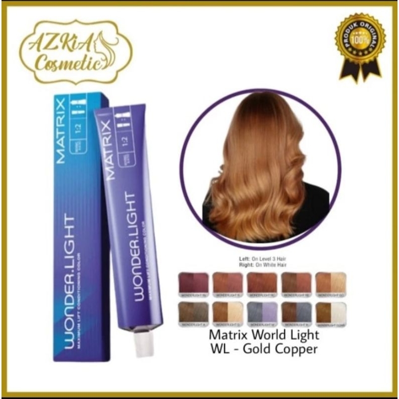 cat rambut matrix wonder light wl-gold copper plus oxidant