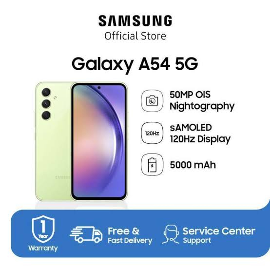 Samsung A54 5G 8/256GB garansi resmi sein samsung Indonesia