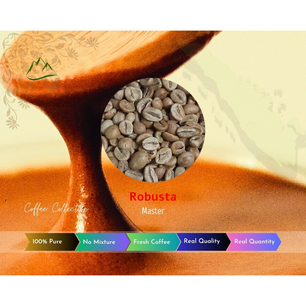 

Master Cofffee - Robusta - Green Bean 1 Kg - 100 % Murni - Kerinci Regency - Jambi