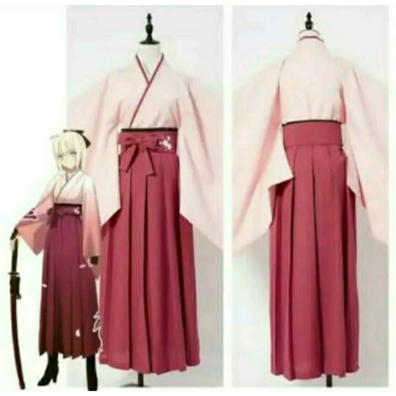 KOSTUM YUKATA HAKAMA KIMONO JEPANG