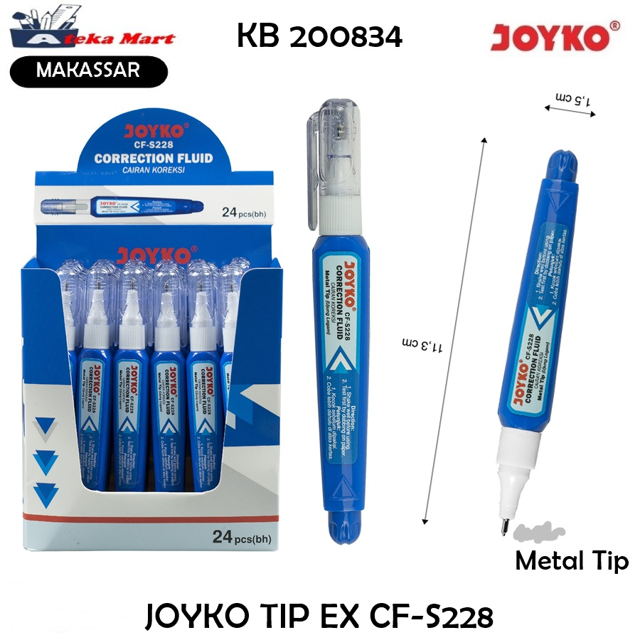 

[BOX/24PCS] JOYKO TIP EX CF-S228 CAIRAN KOREKSI PENGHAPUS CAIR